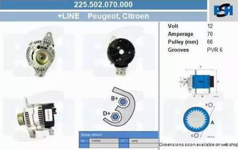 PSH 225.502.070.000 - Alternateur droxauto.com