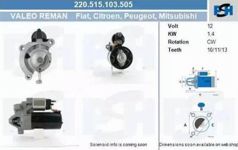 PSH 220.515.103.505 - Démarreur droxauto.com