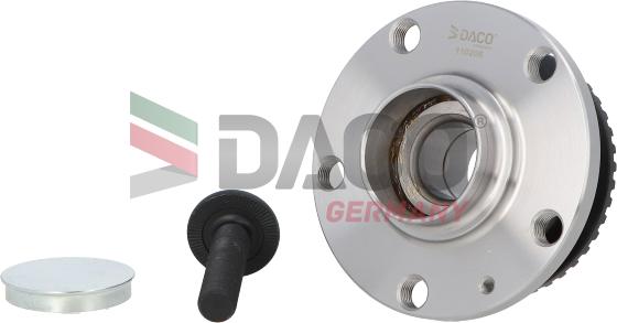 DACO Germany 110206 - Kit de roulements de roue droxauto.com
