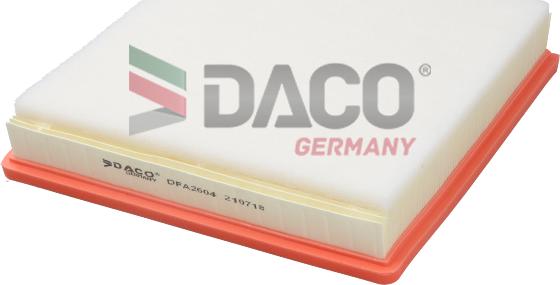 DACO Germany DFA2604 - Filtre à air droxauto.com