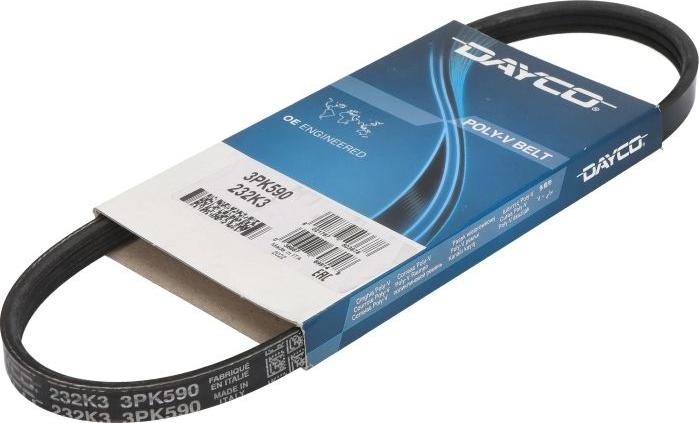 Dayco 3PK590 - Courroie trapézoïdale à nervures droxauto.com