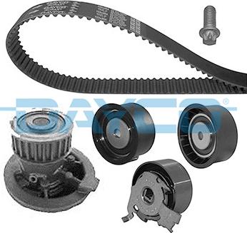 Dayco KTBWP1732 - Pompe à eau + kit de courroie de distribution droxauto.com