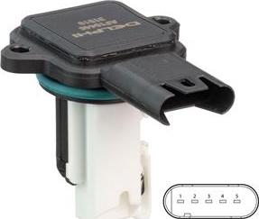 Delphi AF10446 - Débitmètre de masse d'air droxauto.com