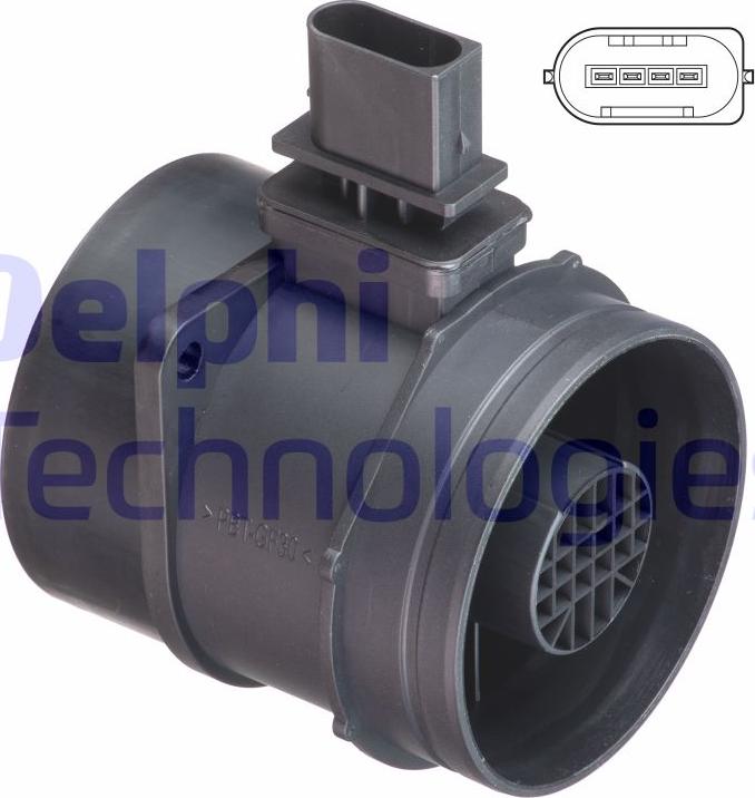 Delphi AF10430-12B1 - Débitmètre de masse d'air droxauto.com