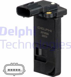 Delphi AF10506-12B1 - Débitmètre de masse d'air droxauto.com