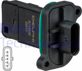 Delphi AF10530-11B1 - Débitmètre de masse d'air droxauto.com
