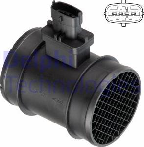 Delphi AF10698-12B1 - Débitmètre de masse d'air droxauto.com