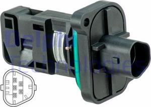 Delphi AF10645-12B1 - Débitmètre de masse d'air droxauto.com