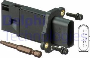 Delphi AF10144-12B1 - Débitmètre de masse d'air droxauto.com