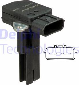Delphi AF10343-11B1 - Débitmètre de masse d'air droxauto.com