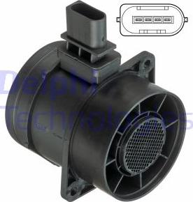 Delphi AF10365-18B1 - Débitmètre de masse d'air droxauto.com