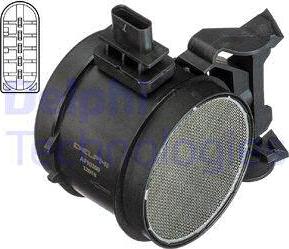 Delphi AF10360 - Débitmètre de masse d'air droxauto.com