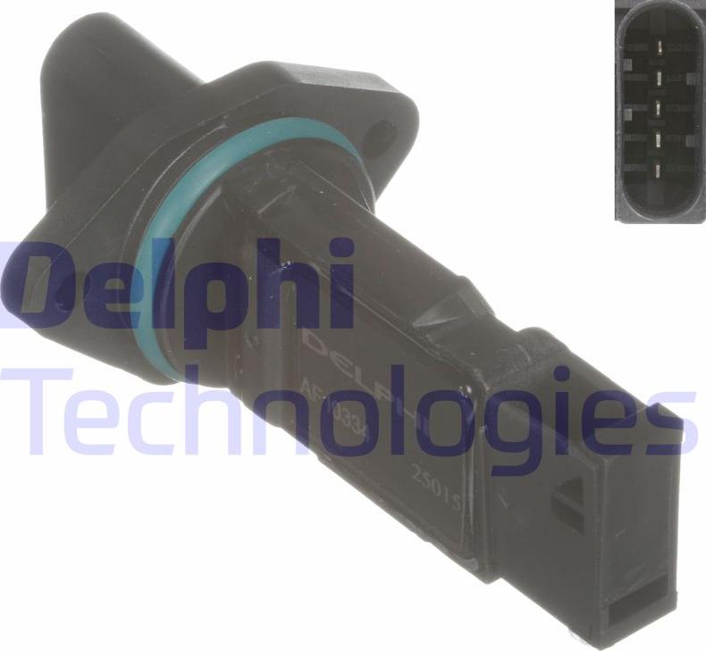 Delphi AF10334-11B1 - Débitmètre de masse d'air droxauto.com