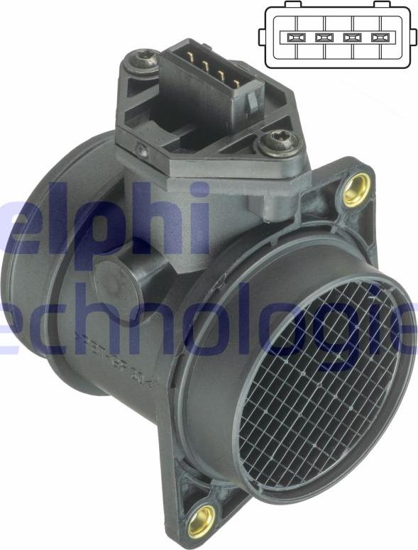 Delphi AF10376-12B1 - Débitmètre de masse d'air droxauto.com