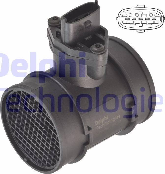 Delphi AF10784-12B1 - Débitmètre de masse d'air droxauto.com