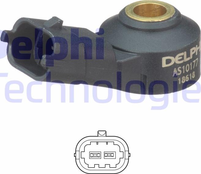 Delphi AS10177 - Capteur de cognement droxauto.com