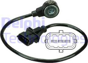 Delphi AS10219 - Capteur de cognement droxauto.com