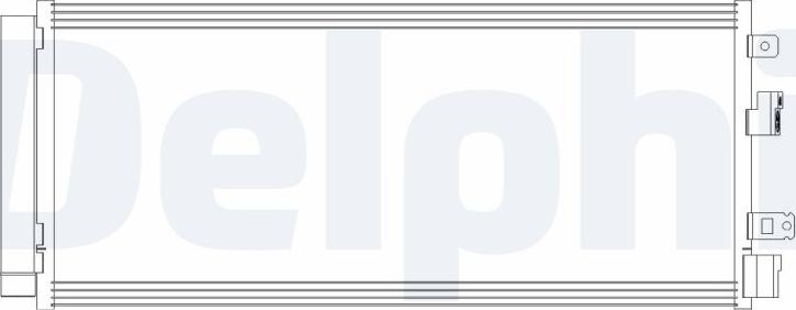 Delphi CF20381 - Condensateur, climatisation droxauto.com