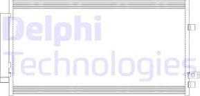 Delphi CF20382 - Condensateur, climatisation droxauto.com