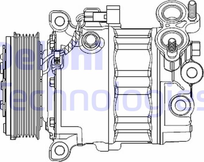 Delphi CS20512 - Compresseur, climatisation droxauto.com