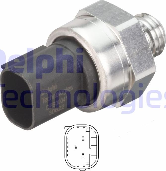 Delphi DPS00041-12B1 - Capteur, pression des gaz échappement droxauto.com