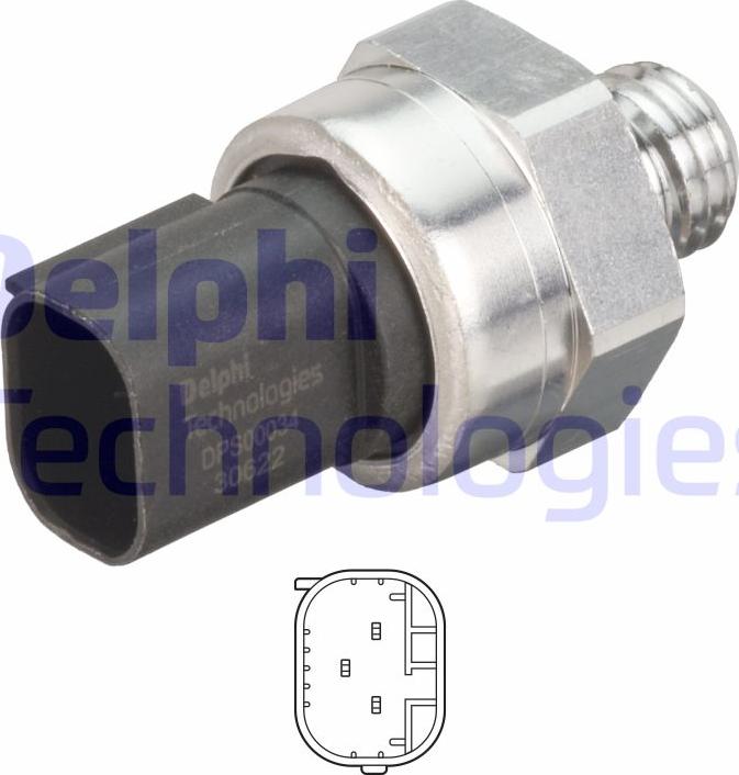 Delphi DPS00034-12B1 - Capteur, pression des gaz échappement droxauto.com