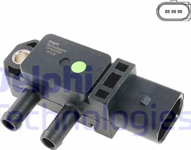Delphi DPS00024-12B1 - Capteur, pression des gaz échappement droxauto.com