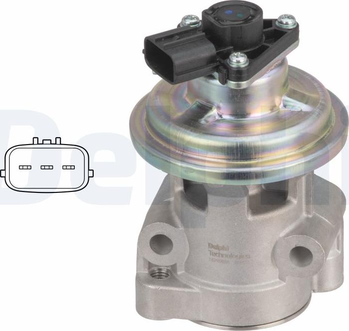 Delphi EG10628-12B1 - Vanne EGR droxauto.com