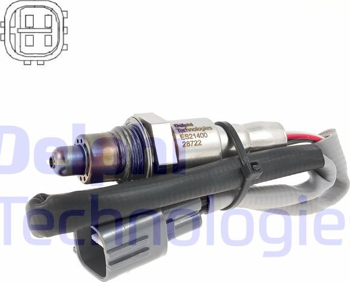 Delphi ES21400-12B1 - Sonde lambda droxauto.com