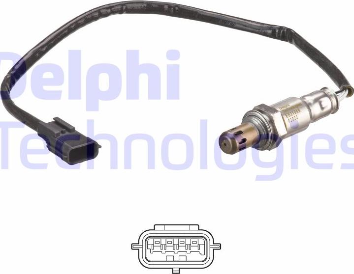 Delphi ES21060-12B1 - Sonde lambda droxauto.com