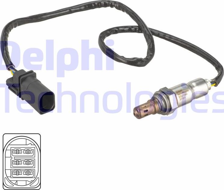 Delphi ES21084-12B1 - Sonde lambda droxauto.com