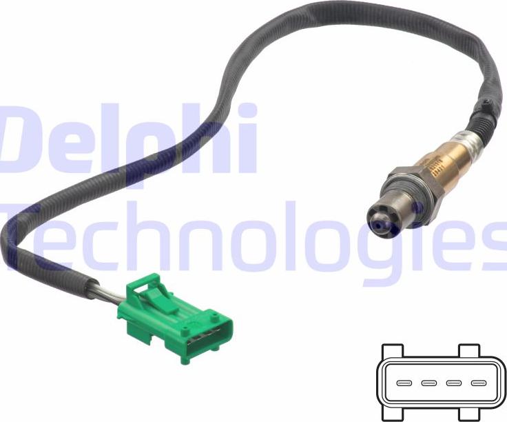 Delphi ES21316-12B1 - Sonde lambda droxauto.com
