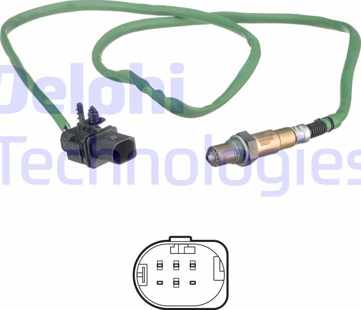 Delphi ES21203-12B1 - Sonde lambda droxauto.com