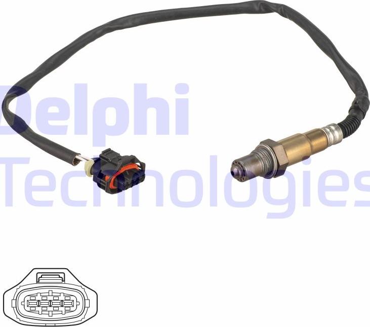 Delphi ES21225-12B1 - Sonde lambda droxauto.com