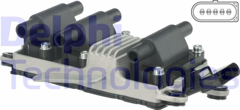 Delphi GN10409-12B1 - Bobine d'allumage droxauto.com