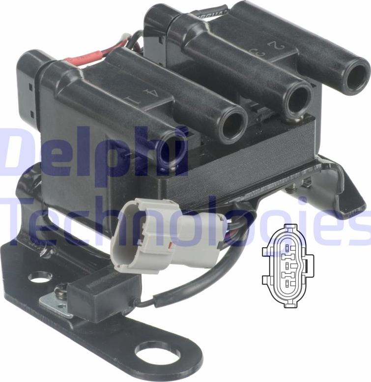 Delphi GN10412-12B1 - Bobine d'allumage droxauto.com