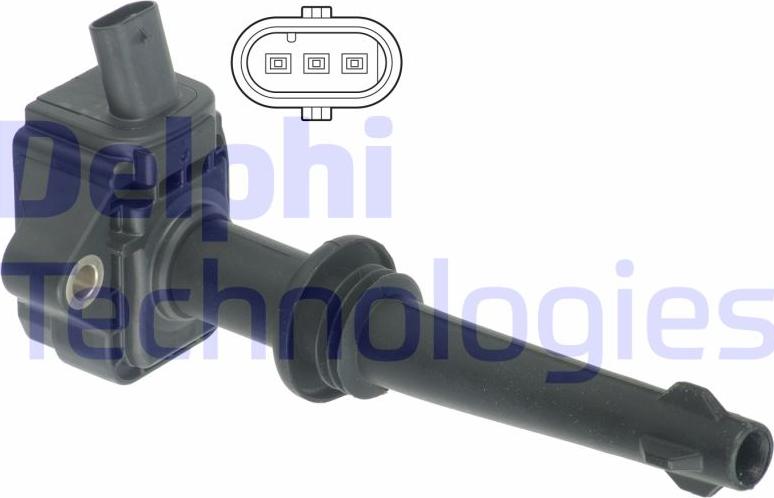 Delphi GN10591-12B1 - Bobine d'allumage droxauto.com