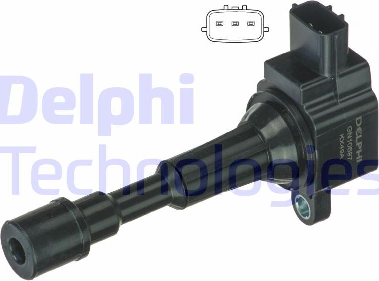 Delphi GN10697-12B1 - Bobine d'allumage droxauto.com