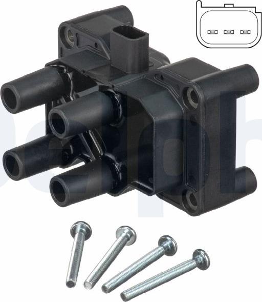 Delphi GN10205-19B1 - Bobine d'allumage droxauto.com