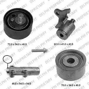 Delphi KDB454 - Kit de distribution droxauto.com