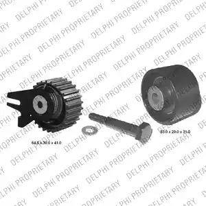 Delphi KDB458 - Kit de distribution droxauto.com