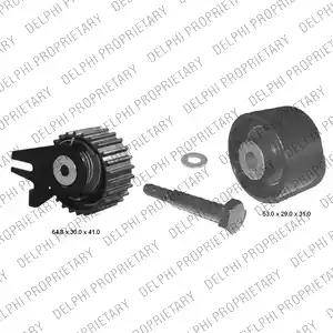 Delphi KDB457 - Kit de distribution droxauto.com