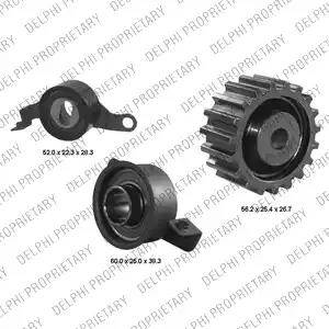 Delphi KDB142B - Kit de distribution droxauto.com