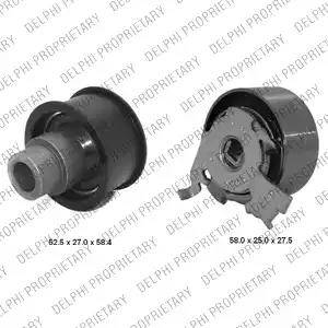 Delphi KDB168 - Kit de distribution droxauto.com