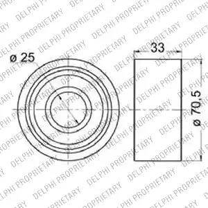 Delphi KDB162 - Kit de distribution droxauto.com