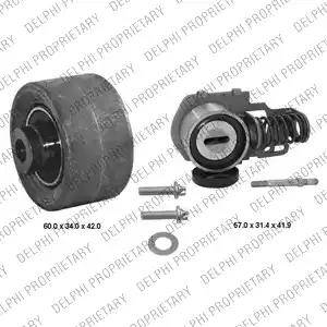 Delphi KDB117 - Kit de distribution droxauto.com