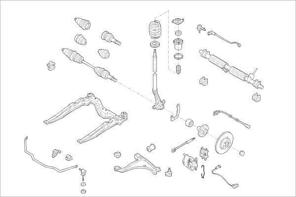 Delphi OE-OPEL-000015242-F - Suspension des roues droxauto.com