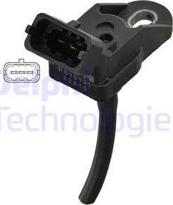 Delphi PS10131 - Capteur, pression du tuyau d'admission droxauto.com