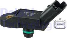Delphi PS10171 - Capteur, pression du tuyau d'admission droxauto.com