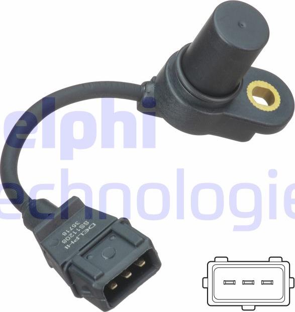 Delphi SS11208 - Capteur, position d'arbre à cames droxauto.com